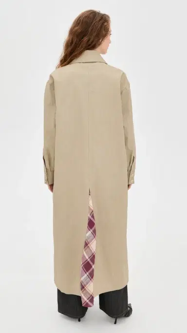 Marbell Victoria Linen Trench Coat | Thumbnail 3 Marbell Victoria Linen Trench Coat | Thumbnail 3