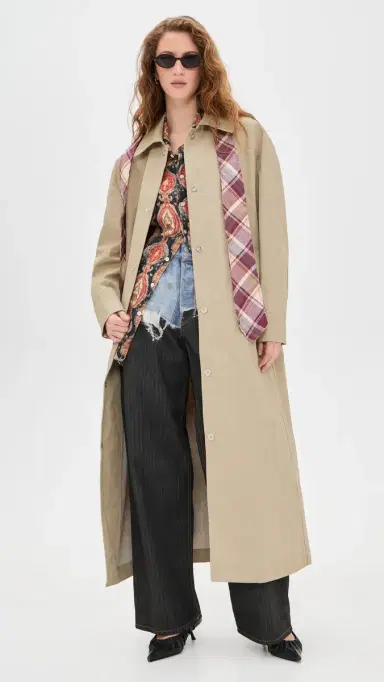 Marbell Victoria Linen Trench Coat | Thumbnail 5 Marbell Victoria Linen Trench Coat | Thumbnail 5