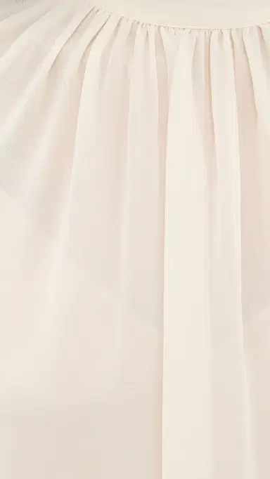 Vince Gathered Draped Neck Blouse Cream | Thumbnail 6 Vince Gathered Draped Neck Blouse Cream | Thumbnail 6