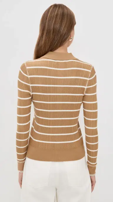 rag & bone Harper tripe Cardigan Camel | Thumbnail 3 rag & bone Harper tripe Cardigan Camel | Thumbnail 3