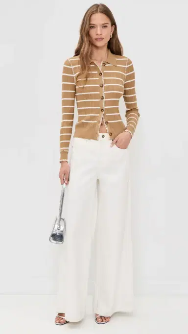 rag & bone Harper tripe Cardigan Camel | Thumbnail 5 rag & bone Harper tripe Cardigan Camel | Thumbnail 5