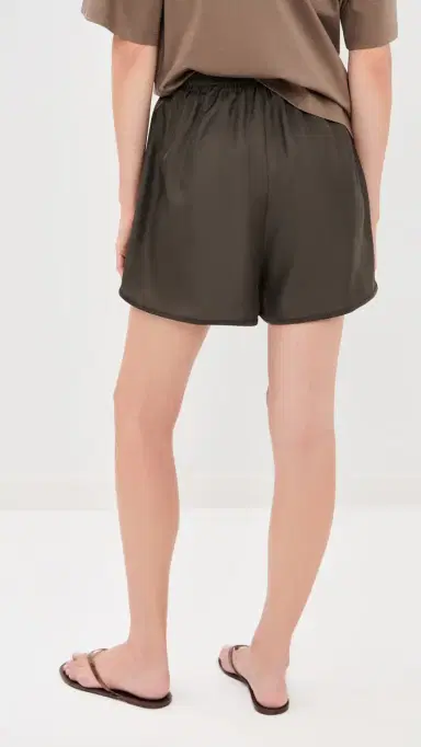 Róhe Taped Silk Shorts Earth | Thumbnail 3 Róhe Taped Silk Shorts Earth | Thumbnail 3