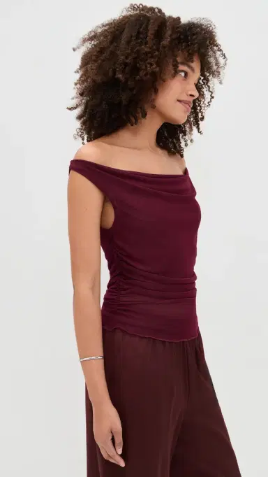 LE BOP Amalie Top Burgundy L | Thumbnail 4 LE BOP Amalie Top Burgundy L | Thumbnail 4