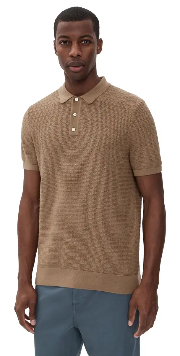 Lachlan Links Knit Polo British Khaki Lachlan Links Knit Polo British Khaki