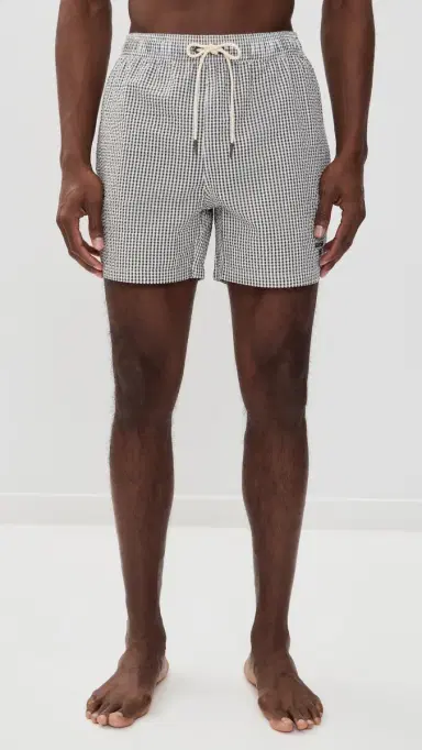Barbour Gingham eersucker wim Shorts 5 Olive | Thumbnail 2 Barbour Gingham eersucker wim Shorts 5 Olive | Thumbnail 2