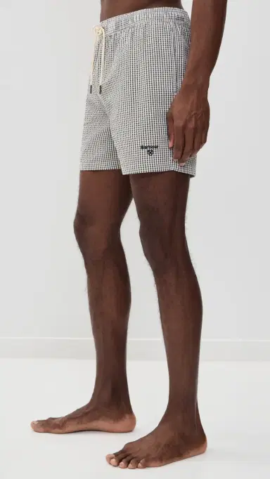 Barbour Gingham eersucker wim Shorts 5 Olive | Thumbnail 4 Barbour Gingham eersucker wim Shorts 5 Olive | Thumbnail 4