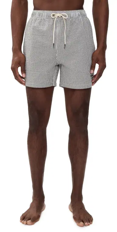 Barbour Gingham eersucker wim Shorts 5 Olive | Thumbnail 1 Barbour Gingham eersucker wim Shorts 5 Olive | Thumbnail 1