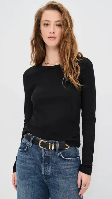 Jenni Kayne Long-Sleeve lim Tee Black | Thumbnail 2 Jenni Kayne Long-Sleeve lim Tee Black | Thumbnail 2