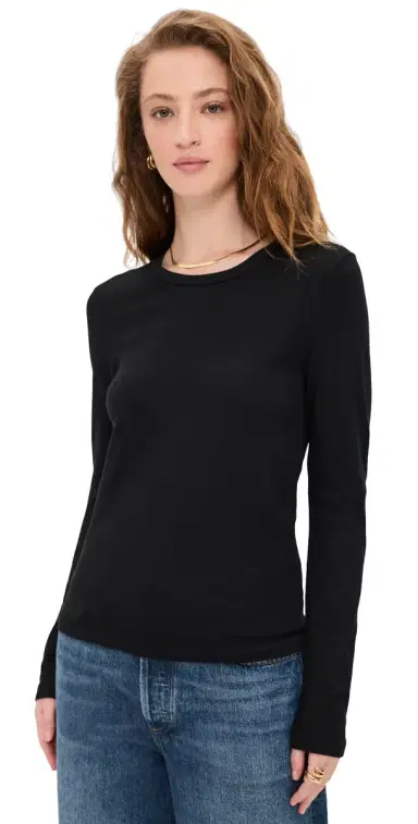 Jenni Kayne Long-Sleeve lim Tee Black | Thumbnail 1 Jenni Kayne Long-Sleeve lim Tee Black | Thumbnail 1