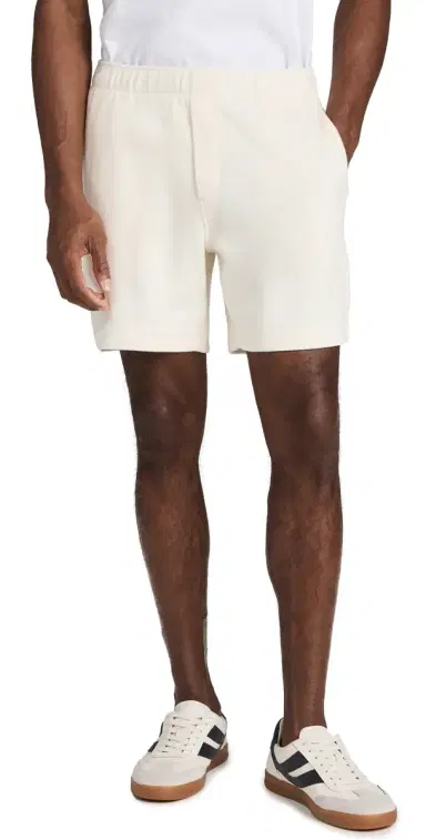 Vince Boucle Pull On Shorts 7 Bone | Thumbnail 1 Vince Boucle Pull On Shorts 7 Bone | Thumbnail 1