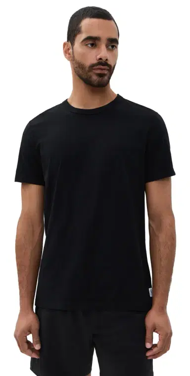 REIGNING CHAMP Lightweight Jersey T-Shirt Black | Thumbnail 1 REIGNING CHAMP Lightweight Jersey T-Shirt Black | Thumbnail 1