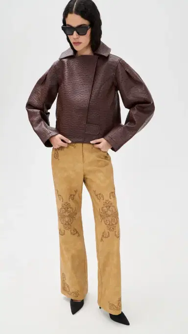 Yellow the Label eba Faux Leather Pants Desert | Thumbnail 5 Yellow the Label eba Faux Leather Pants Desert | Thumbnail 5