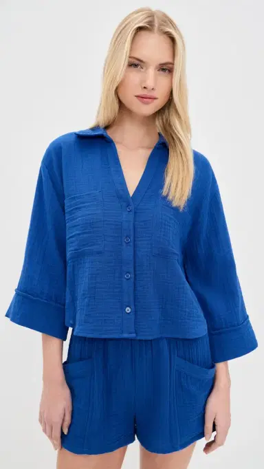 Z Supply Helena Shirt Nautical | Thumbnail 2 Z Supply Helena Shirt Nautical | Thumbnail 2