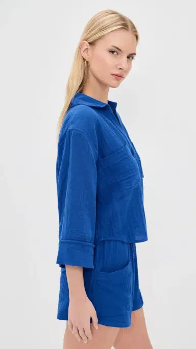 Z Supply Helena Shirt Nautical | Thumbnail 4 Z Supply Helena Shirt Nautical | Thumbnail 4