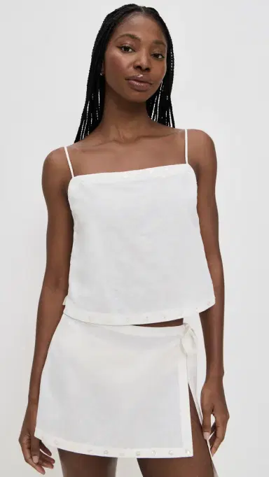 STAUD Kirra Linen Tank | Thumbnail 2 STAUD Kirra Linen Tank | Thumbnail 2