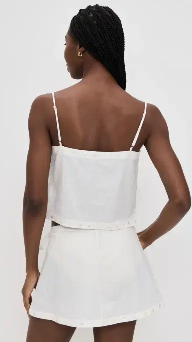 STAUD Kirra Linen Tank | Thumbnail 3 STAUD Kirra Linen Tank | Thumbnail 3