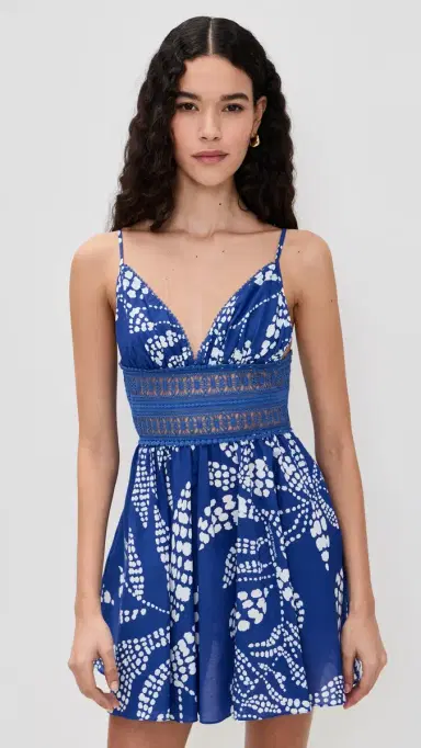Poupette St Barth Emilie Mini Dress Blue Austral | Thumbnail 2 Poupette St Barth Emilie Mini Dress Blue Austral | Thumbnail 2