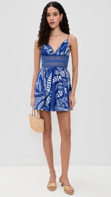 Poupette St Barth Emilie Mini Dress Blue Austral | Thumbnail 5 Poupette St Barth Emilie Mini Dress Blue Austral | Thumbnail 5