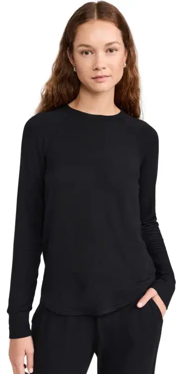 Splits59 Warm Up Pullover Sweatshirt Black | Thumbnail 1 Splits59 Warm Up Pullover Sweatshirt Black | Thumbnail 1