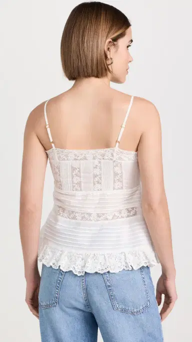 LoveShackFancy Charlieann Top Bright White 2 | Thumbnail 3 LoveShackFancy Charlieann Top Bright White 2 | Thumbnail 3