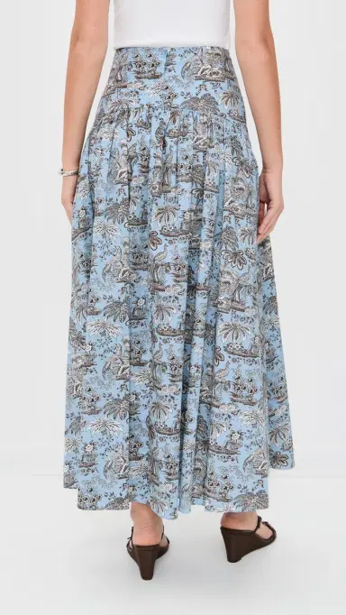 STAUD Procida Skirt Sky Toile | Thumbnail 3 STAUD Procida Skirt Sky Toile | Thumbnail 3