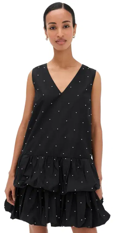 Sea Alberta Pearl Tank Bubble Dress Black | Thumbnail 1 Sea Alberta Pearl Tank Bubble Dress Black | Thumbnail 1