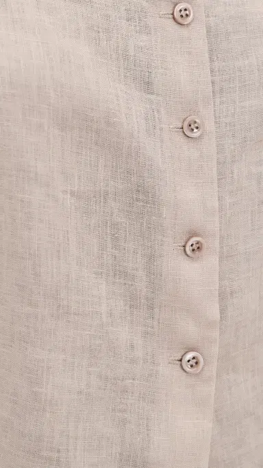 FRAME The Linen Button Cami Flax | Thumbnail 6 FRAME The Linen Button Cami Flax | Thumbnail 6