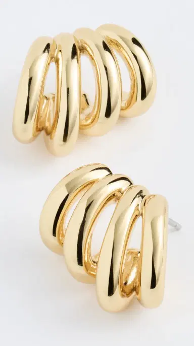 Jenny Bird Monroe Earrings Gold One Size | Thumbnail 4 Jenny Bird Monroe Earrings Gold One Size | Thumbnail 4