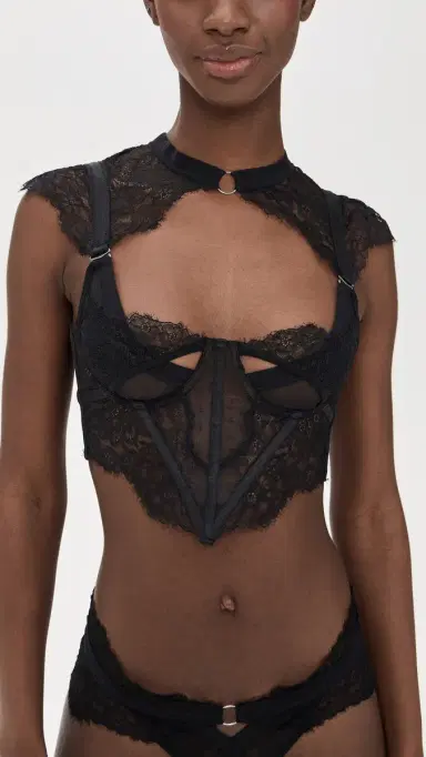 Thistle and Spire Minna Bodice Bra Top Black S | Thumbnail 2 Thistle and Spire Minna Bodice Bra Top Black S | Thumbnail 2