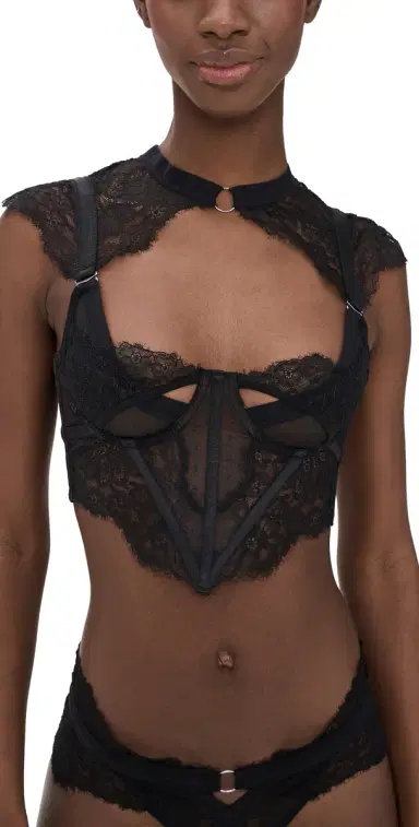 Thistle and Spire Minna Bodice Bra Top Black S | Thumbnail 1 Thistle and Spire Minna Bodice Bra Top Black S | Thumbnail 1