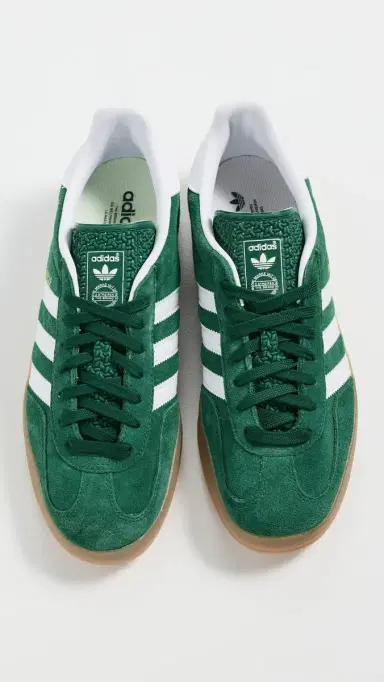 adidas Gazelle Indoor Sneakers Collegiate Green/Cloud White/Gum | Thumbnail 4 adidas Gazelle Indoor Sneakers Collegiate Green/Cloud White/Gum | Thumbnail 4