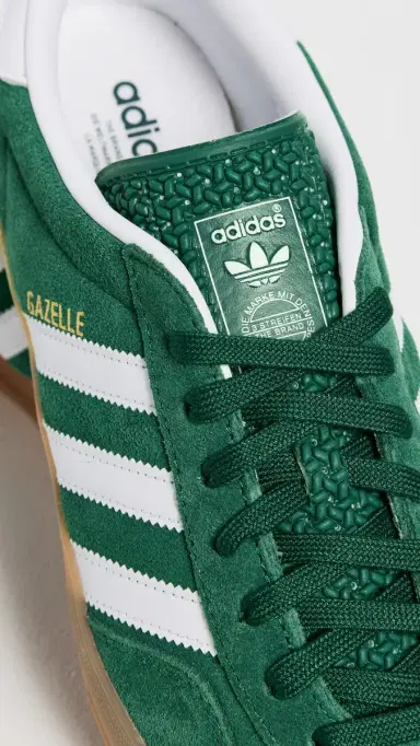 adidas Gazelle Indoor Sneakers Collegiate Green/Cloud White/Gum | Thumbnail 5 adidas Gazelle Indoor Sneakers Collegiate Green/Cloud White/Gum | Thumbnail 5