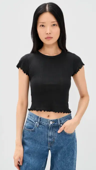 DAZE Lily Tee Black | Thumbnail 2 DAZE Lily Tee Black | Thumbnail 2