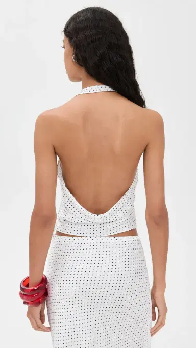 LIONESS Roxy Halter Top Porcelain Polka XL | Thumbnail 3 LIONESS Roxy Halter Top Porcelain Polka XL | Thumbnail 3