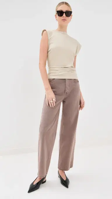 AGOLDE Ren Jeans: High Rise Wide Leg Jeans Ceramic | Thumbnail 5 AGOLDE Ren Jeans: High Rise Wide Leg Jeans Ceramic | Thumbnail 5