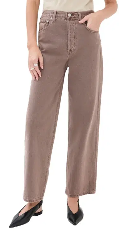 AGOLDE Ren Jeans: High Rise Wide Leg Jeans Ceramic | Thumbnail 1 AGOLDE Ren Jeans: High Rise Wide Leg Jeans Ceramic | Thumbnail 1