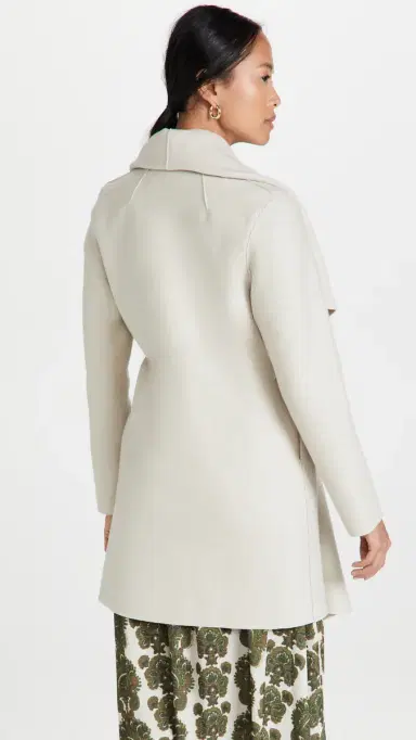 Harris Wharf London Women Blanket Coat Cream | Thumbnail 3 Harris Wharf London Women Blanket Coat Cream | Thumbnail 3