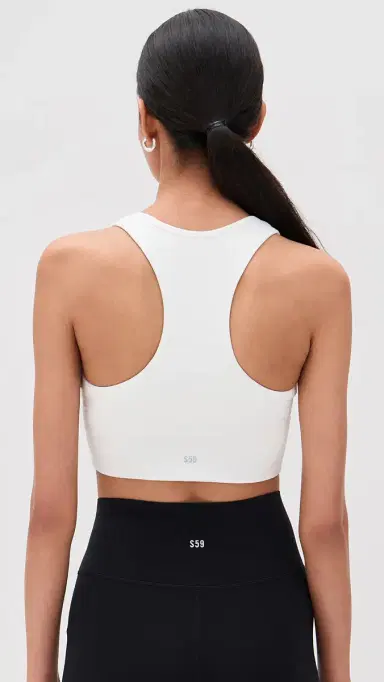Splits59 Airweight Bra with Ruching White | Thumbnail 3 Splits59 Airweight Bra with Ruching White | Thumbnail 3