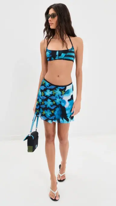 STAUD ands Skirt Blue Haze Multi | Thumbnail 5 STAUD ands Skirt Blue Haze Multi | Thumbnail 5
