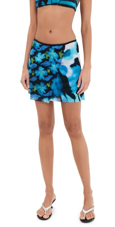STAUD ands Skirt Blue Haze Multi | Thumbnail 1 STAUD ands Skirt Blue Haze Multi | Thumbnail 1