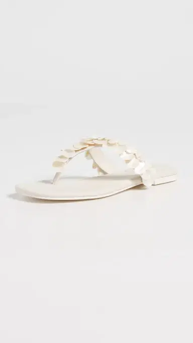 Simkhai Elin Beaded Shell Sandals Alabaster 39 | Thumbnail 2 Simkhai Elin Beaded Shell Sandals Alabaster 39 | Thumbnail 2