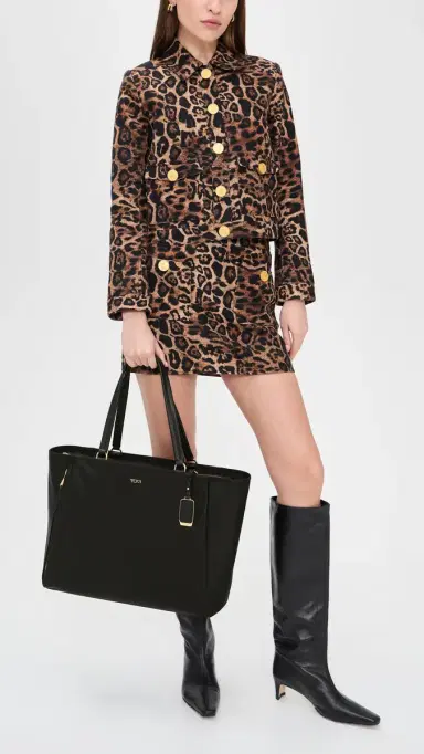 TUMI Valetta Large Tote Black/Gold | Thumbnail 3 TUMI Valetta Large Tote Black/Gold | Thumbnail 3