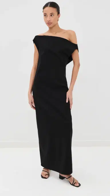 Co Draped Dress Black | Thumbnail 2 Co Draped Dress Black | Thumbnail 2