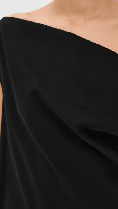 Co Draped Dress Black | Thumbnail 6 Co Draped Dress Black | Thumbnail 6