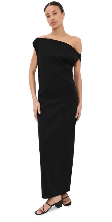 Co Draped Dress Black | Thumbnail 1 Co Draped Dress Black | Thumbnail 1