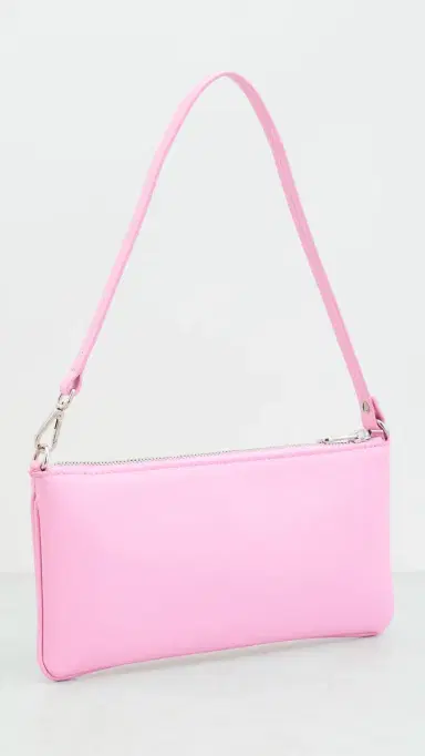 Courrèges Zipped Leather Pouch Candy Pink One Size | Thumbnail 4 Courrèges Zipped Leather Pouch Candy Pink One Size | Thumbnail 4