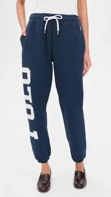 Polo Ralph Lauren Vintage Fleece Knit Ankle Joggers Newport Navy M | Thumbnail 2 Polo Ralph Lauren Vintage Fleece Knit Ankle Joggers Newport Navy M | Thumbnail 2
