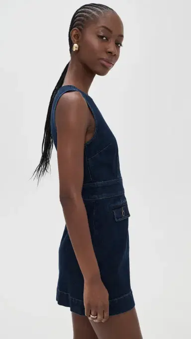 PAIGE Sylvia Denim Mini Dress Ballast | Thumbnail 4 PAIGE Sylvia Denim Mini Dress Ballast | Thumbnail 4