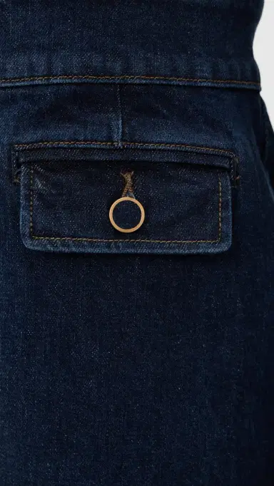 PAIGE Sylvia Denim Mini Dress Ballast | Thumbnail 6 PAIGE Sylvia Denim Mini Dress Ballast | Thumbnail 6