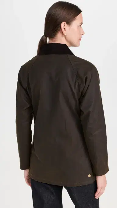 Barbour Acorn Wax Barn Jacket Olive/Classic 2 | Thumbnail 3 Barbour Acorn Wax Barn Jacket Olive/Classic 2 | Thumbnail 3